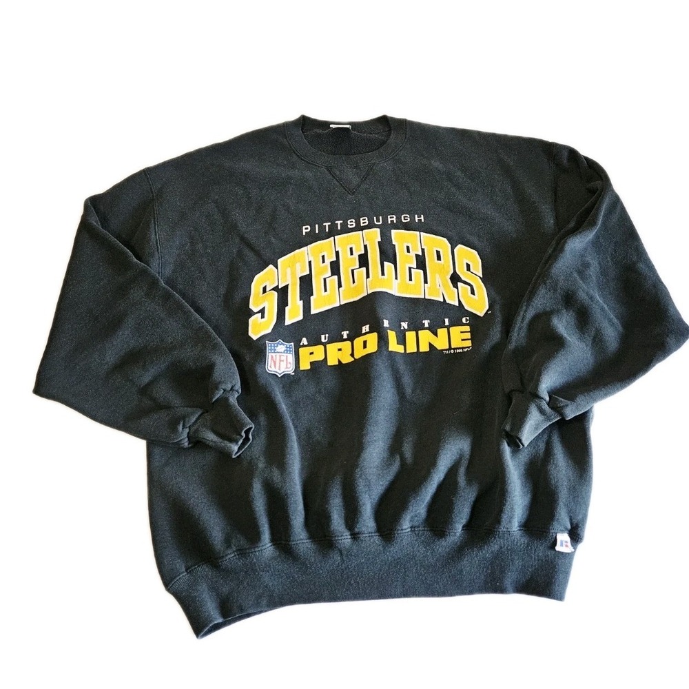 VINTAGE 1995 PITTSBURGH STEELER PRO LINE RUSSELL ATHLETIC CREWNECK SWEATSHIRT XL